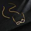 Atoztide Customize Name 8 Shape Necklace for Women Personalized Letter Summer Stainless Steel Choker Chain Jewelry Friend Gift