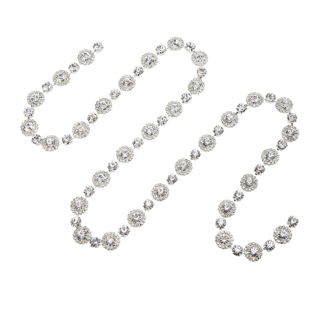 1yd Rhinestone Chain Strong Practicability Shining Dazzling Beautiful Rhinestone Claw Chain for DIY Garment Decoration