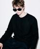 COLD BLANKET Relaxed Long Sleeve Slim Knit Black