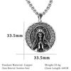 Gothic Punk Girl Prayer Pendant Necklace: Niche Design, Dark Style, Heavy Industry Influence