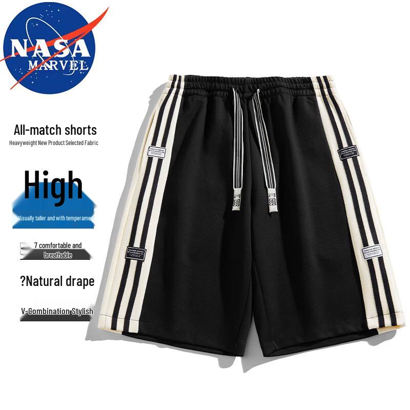 

NASA MARVEL Men s Summer Breathable Straight-Leg Casual Sports Shorts M