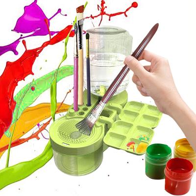 Boya Fırçası Temizleyici Otomatik Su Sirkülasyonlu Boya Fırçası Temizleme Makinesi Temizleme Kovası Boya Fırçası Temizleme Cihazı Sanat Aletleri