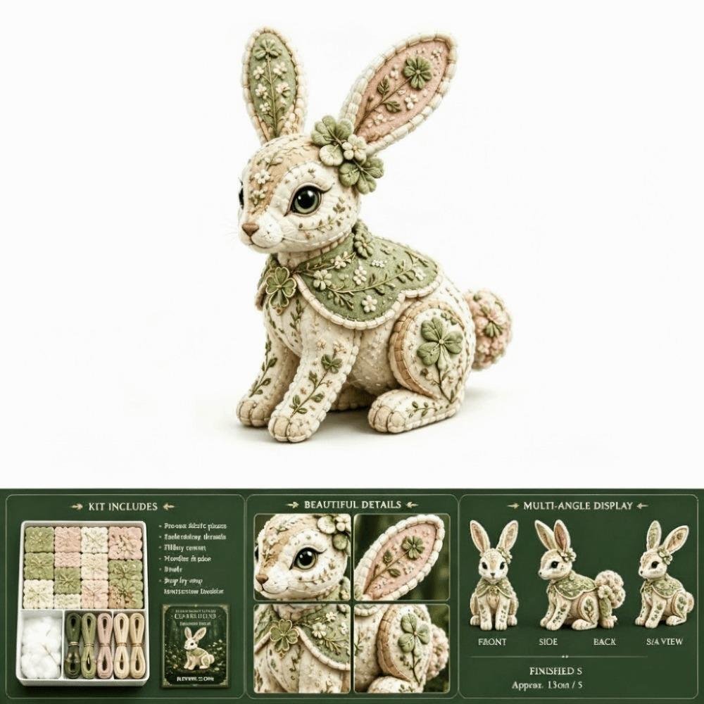 Floral Fabrics DIY Sewing Kit Creative Design Animal Toy Craft Fabric Sewing Kit For Craft Lover