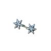 Strong Color Retention, Personalized Trend, Diamond-Encrusted Snowflake Stud Earrings, Niche Design, High-End Light Luxury Earrings, Earrings.