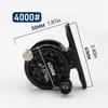 Plastic Construction Fishing Reel With Fast Release Spool One Button Disassembly Alloy Gear Fishing Reel Ergonomic