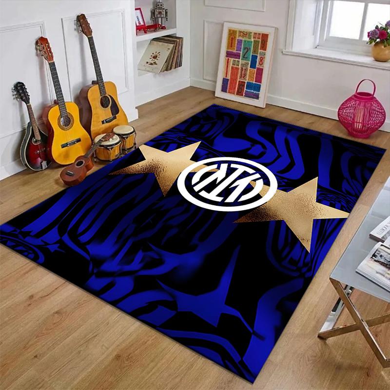 I-Internazionale Milano (8)Printed Area Rug Carpet for Bedroom Living Room Home Decor Rugs Mat Non Slip Mat Rug for Bedside