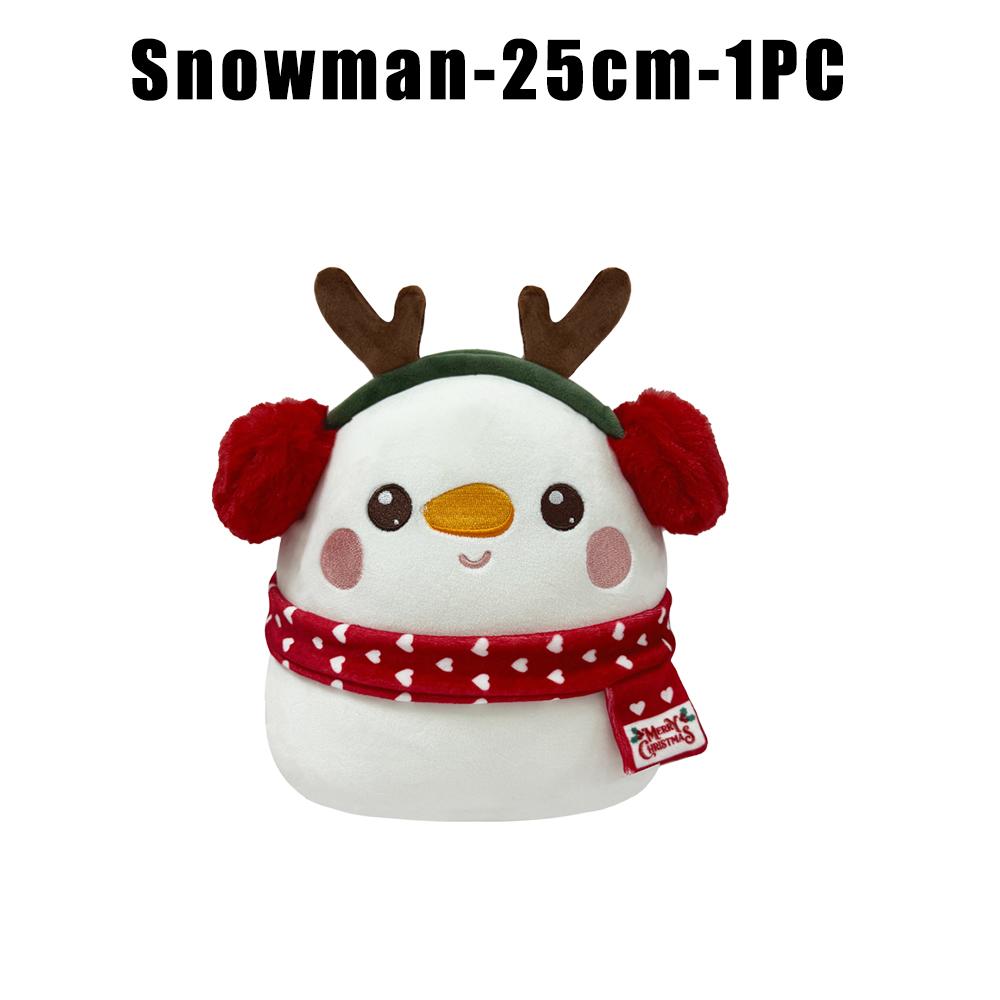 

1/3/6PCS Santa Snowman Reindeer Plush Pillow Toys Capybara Stuffed Animal Christmas Home Decor Gifts