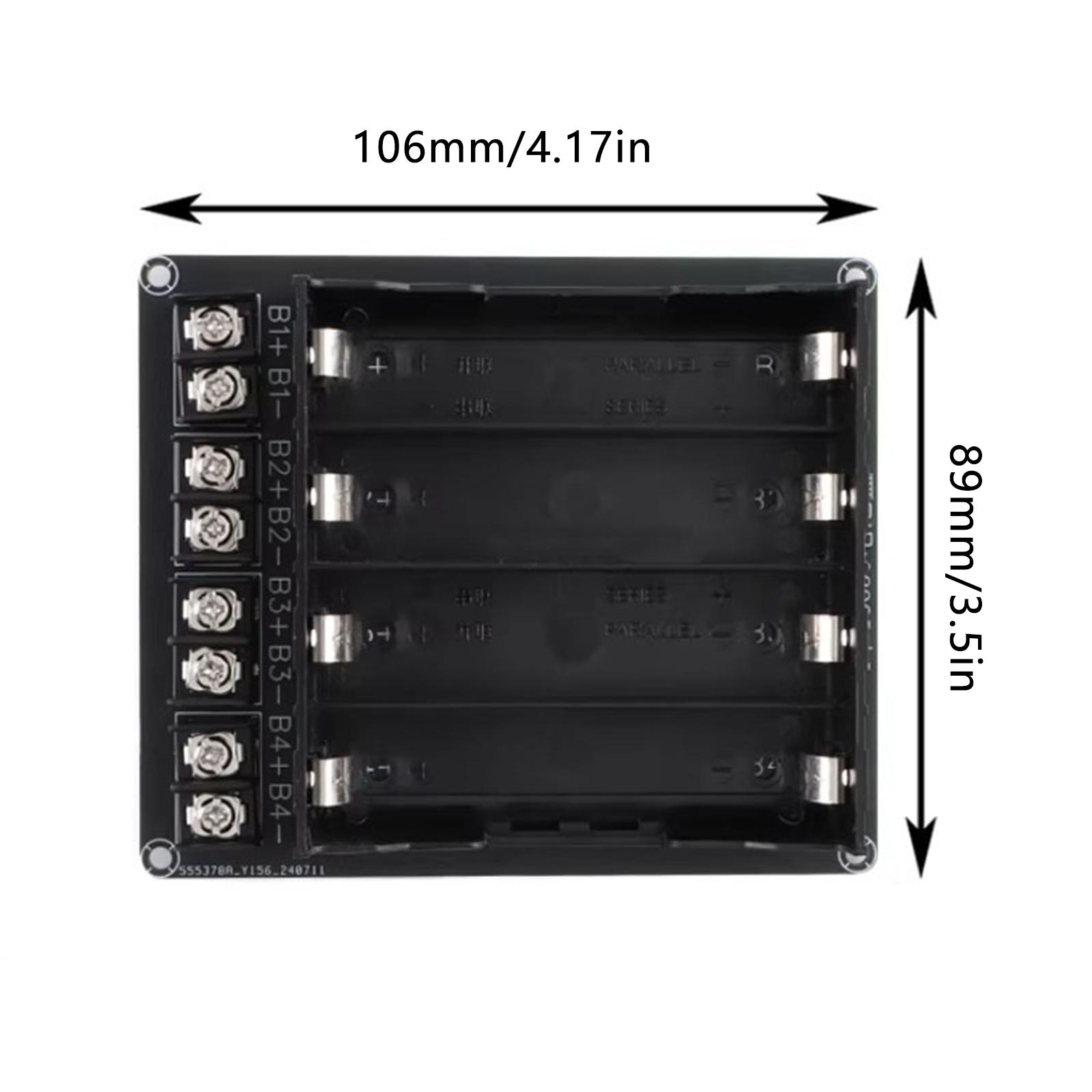 4-Position 18650 Battery Organiser Box DIY No Welding Needed Allowing Series Parallel Configuration For Enhances Safety 1 790₽