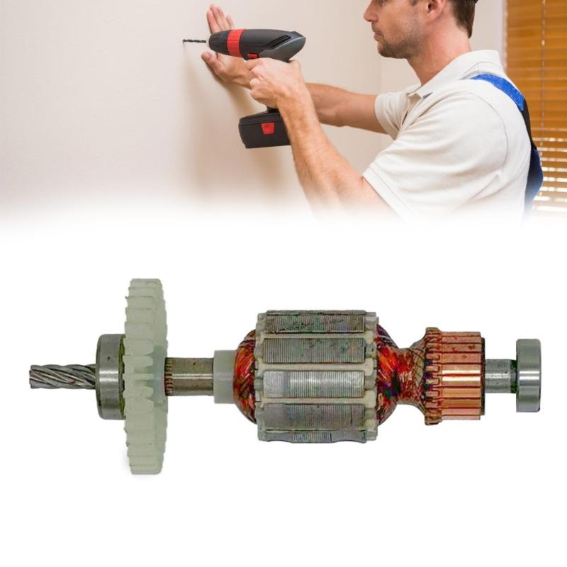 Copper Construction 10mm Electric Drill Rotor Engineered for Longevity Includes 6 Teeth and 608 626 Bearings for Power Tool