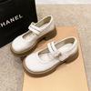 Japanese with Skirt Jk Uniform Shoes Shallow Mouth Thick Sole Mary Jane Single Shoes Women's Autumn New British Style Small Leather Shoes