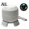 Festive Wall Projector Christmas Light, Dynamic Rotating Indoor Projection Lamp with Static Snowflake Reindeer Snowman Pattern for Ceiling Holiday