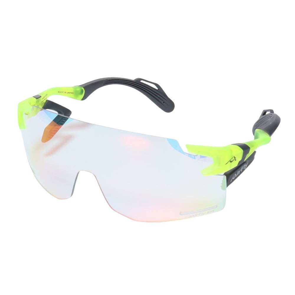 

AirFly Nose Padless Sports Sunglasses for Neon Yellow Photochromic New Side Shield Motorcycles, Frame, Lenses, Pads, Lenses, Unisex, AF-301 C-31BK