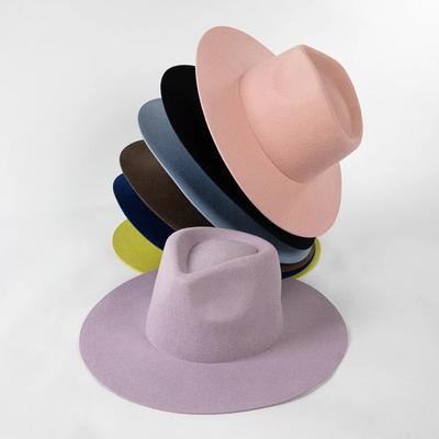 Ins Classiwinter Cukrová barva Vlna Jednobarevný Dámský Fedora klobouk Pánský Dámský Volnočasový Panamjazz klobouk