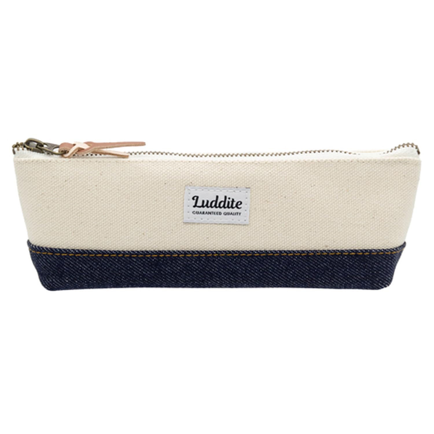 

Pen Case Two Tone Boat Pen Case Natural Denim [Luddite] LD2T-BPNS-100