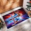 Erling Haaland Printed Crystal Velvet Rug Non‑Slip Crystal Velvet Carpet For Sofa Bedroom Indoor Home Decoration