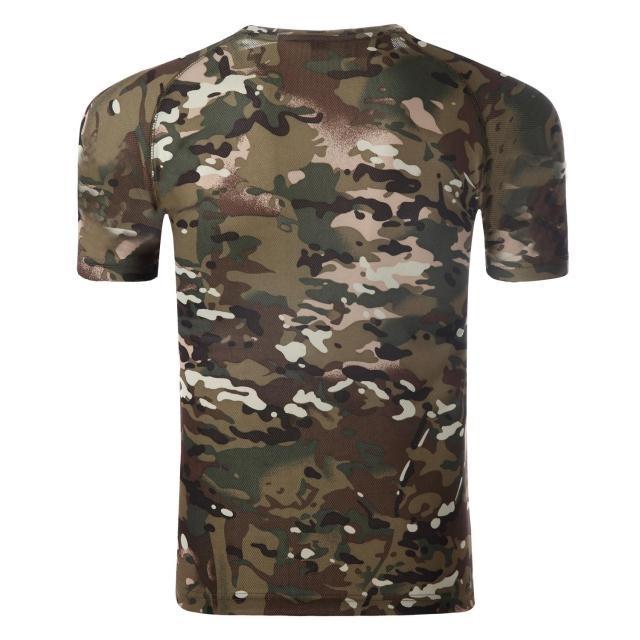 Men's Korean Style Camouflage Short Sleeve T-shirt, Special Forces Slim Fit Military Summer Tee, Trendy.