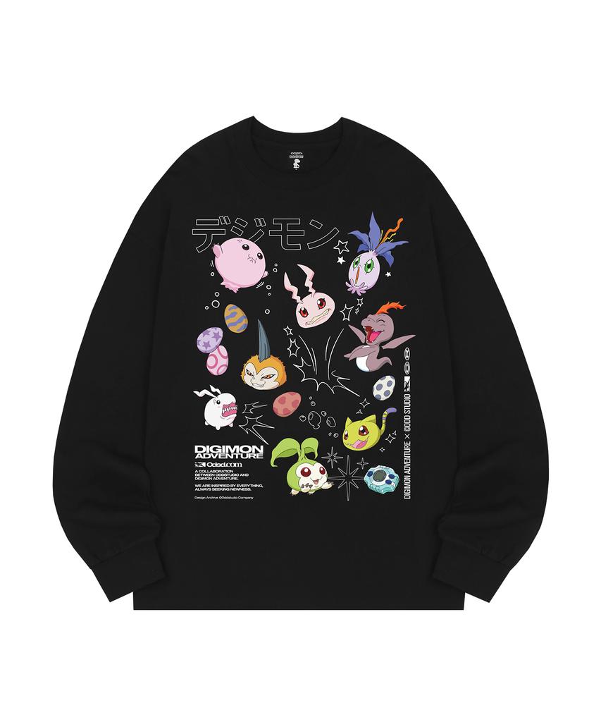 ODDSTUDIO [Digimon Adventure] In-Training Ii Stage Digimon Long Sleeve_Color Ver. - 2 Colors