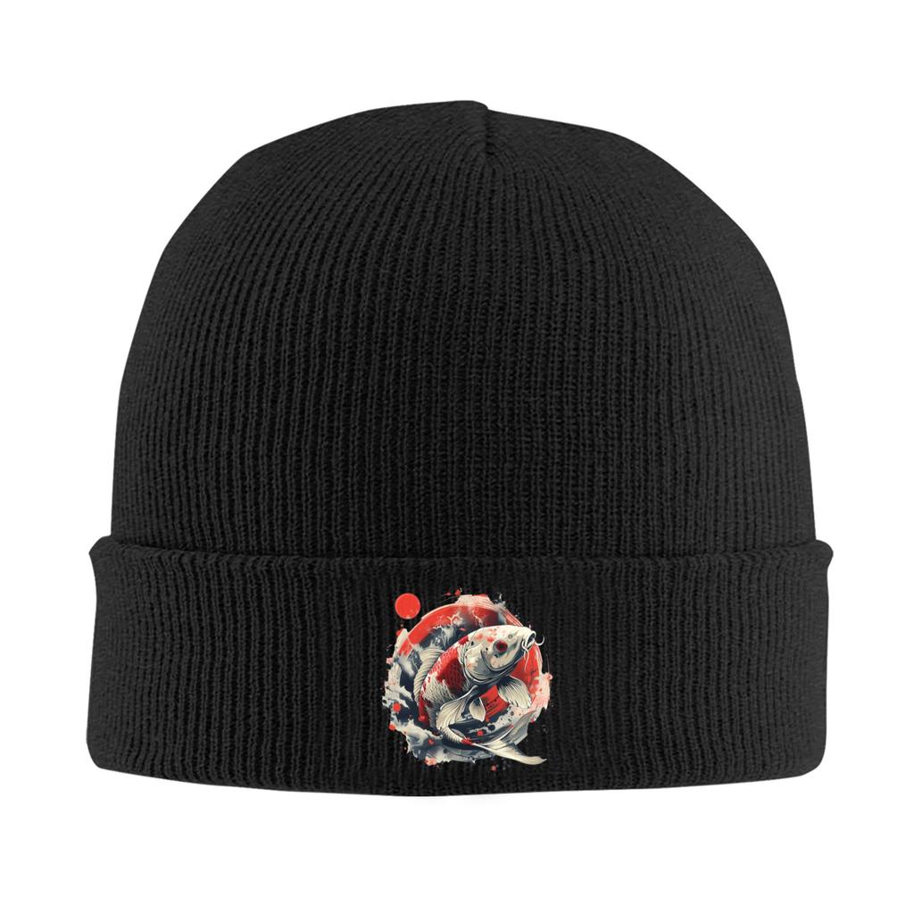 Koi Rising Winter Skullies Beanies Hat Warm Autumn Knitted Hats Bonnet Caps for Women Men