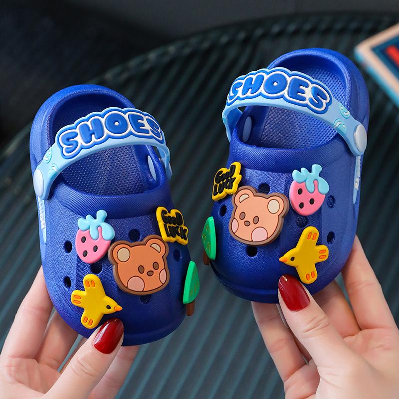 Kids' Cartoon Sandals: Non-slip, Soft Sole, Indoor/Beach Wear for Boys & Girls