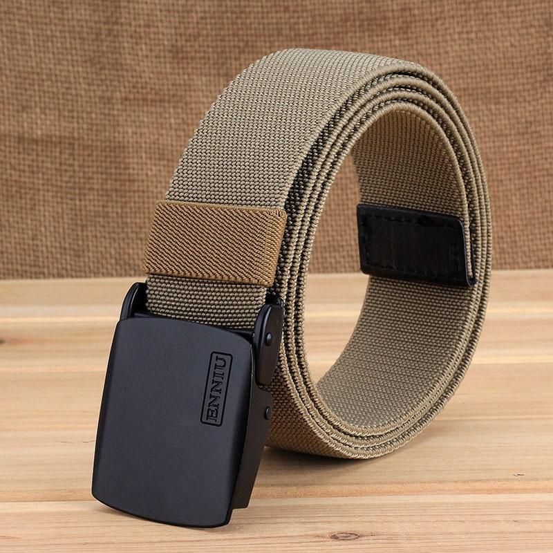 

TUSHI Alloy Buckle Elastic Canvas Pants Belt Youth Nylon 120cm