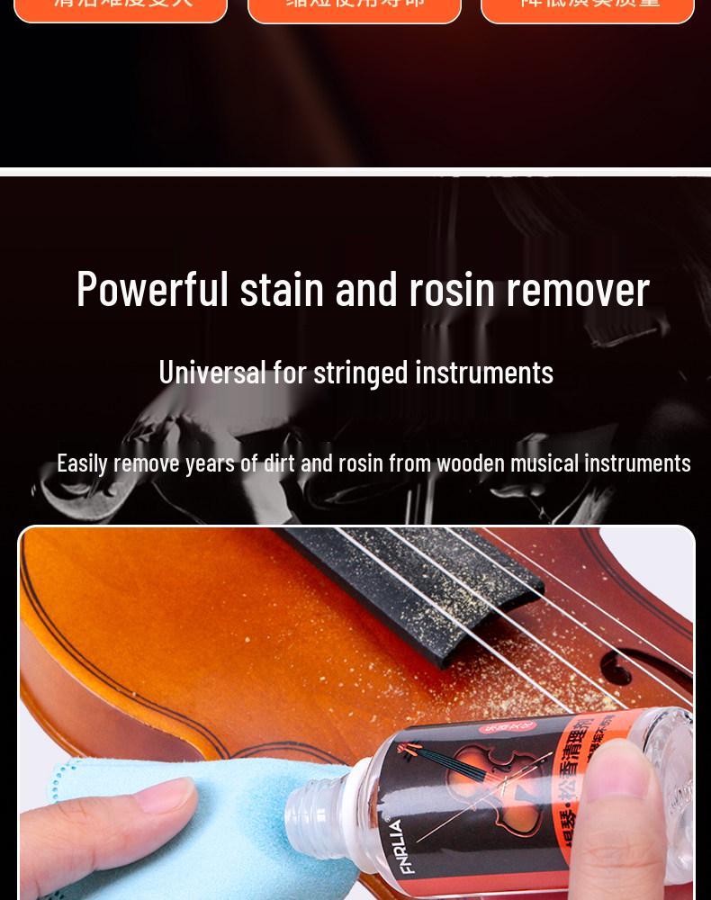 Universal String Instrument Rosin Cleaner and Remover