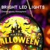 Festive Halloween Decorations LED Glowing Hanging Decor, Acrylic Window Ornament with Light, Spooky Ambiance Sign for Door Wall Haunted House,