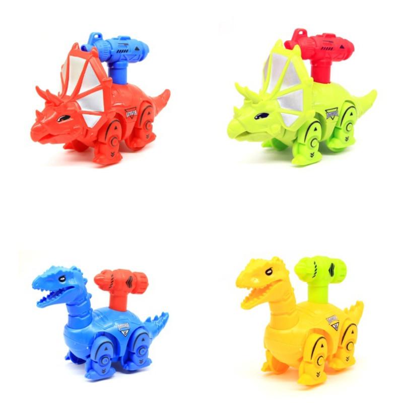 Press Red Dinosaur Pressing Inertia Sliding Children Toy Car For Toddler Play