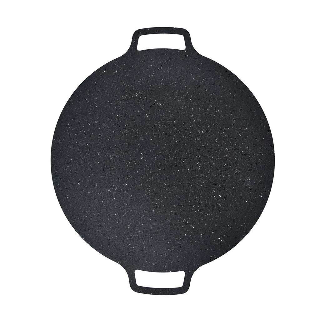 Κορεάτικη Σχάρα Μπάρμπεκιου Σιδερένια Αντικολλητική Ανθεκτική στη Θερμότητα Στρογγυλή Δίσκος Ψησίματος για Πανσέτα