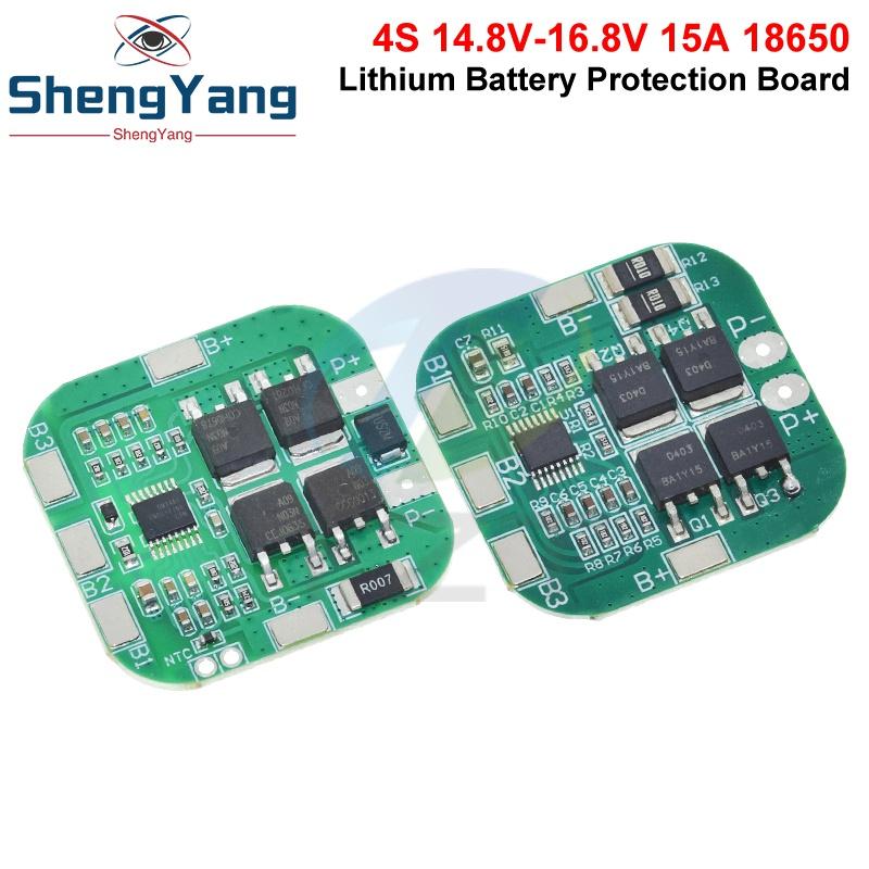 1/5PCS 4S 14.8V / 16.8V 20A peak li-ion BMS PCM battery protection board bms pcm for lithium LicoO2 Limn2O4 18650 li battery