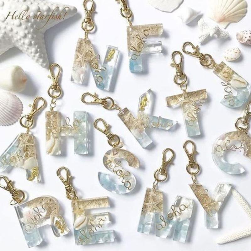 Handmade Necklace Earrings UV Resin Mold English Letters Numbers Pendants Silicone Molds Alphabet Keychain Casting Mold