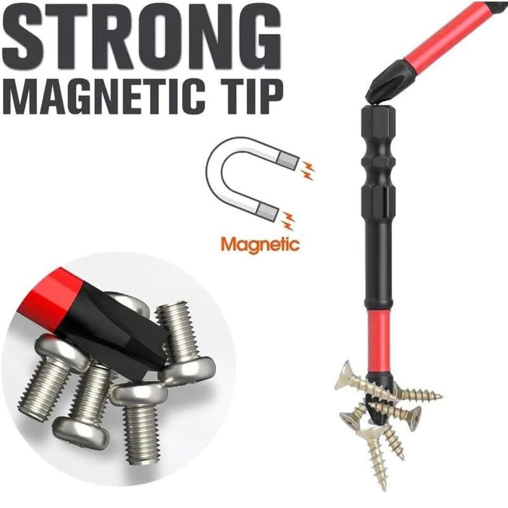 Electrician Screwdriver Bits 1/4" Hex Shank Multi-Tip Screwdriver Set for Electrical Maintenance