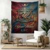 Liverpool Fc Custom Your Name Wall Decor Tapestry Art For Pet Memorial Birthdaywedding Party Backdrop Family Gift