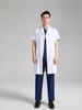 Men's Long/Short Sleeve White Lab Coat for Doctors and Dentists