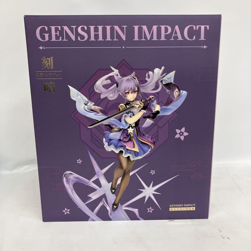 [USED] JF8021 Genshin Impact Keqing Figure (Fast Rain Ver.) with Bonus