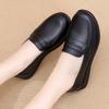 New Casual Round-toed Soft-soled Women's Leather Shoes Are Comfortable and Versatile Single Shoes