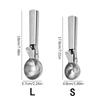 1Pieces Multifunctional Ice Cream Scoops Stainless Steel Dual-Purpose Scoop Fruit Watermelon Spoon Ball Scoop Outdoor Tableware