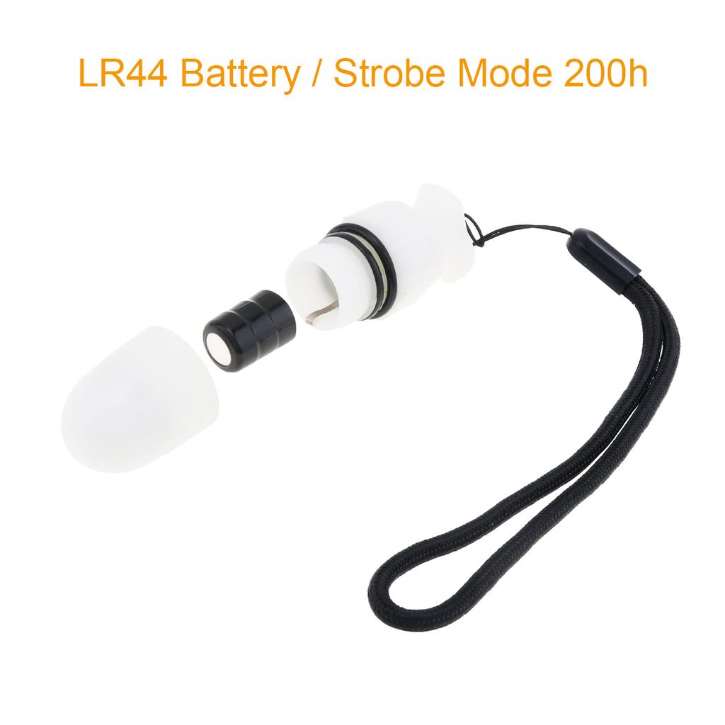 2pcs Underwater 150m LED Strobe Marker Diving Signal Light for Diving / Night Outdoor / Camping with 4 Sets Battery