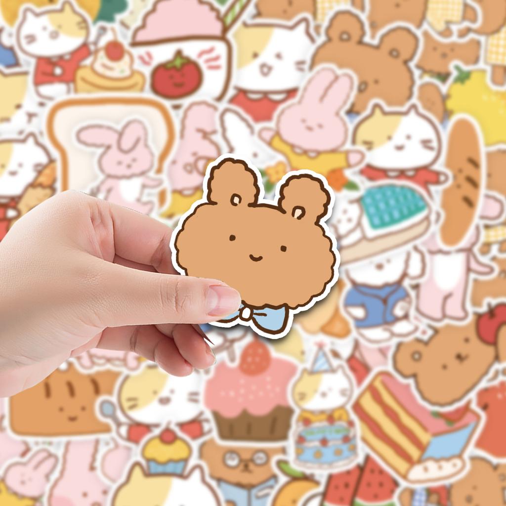 50 Small Children's Stickers for Mobile Phone Computer Water Cup Notebook Decoration Stickers Notebook Waterproof Hand Account Stickers