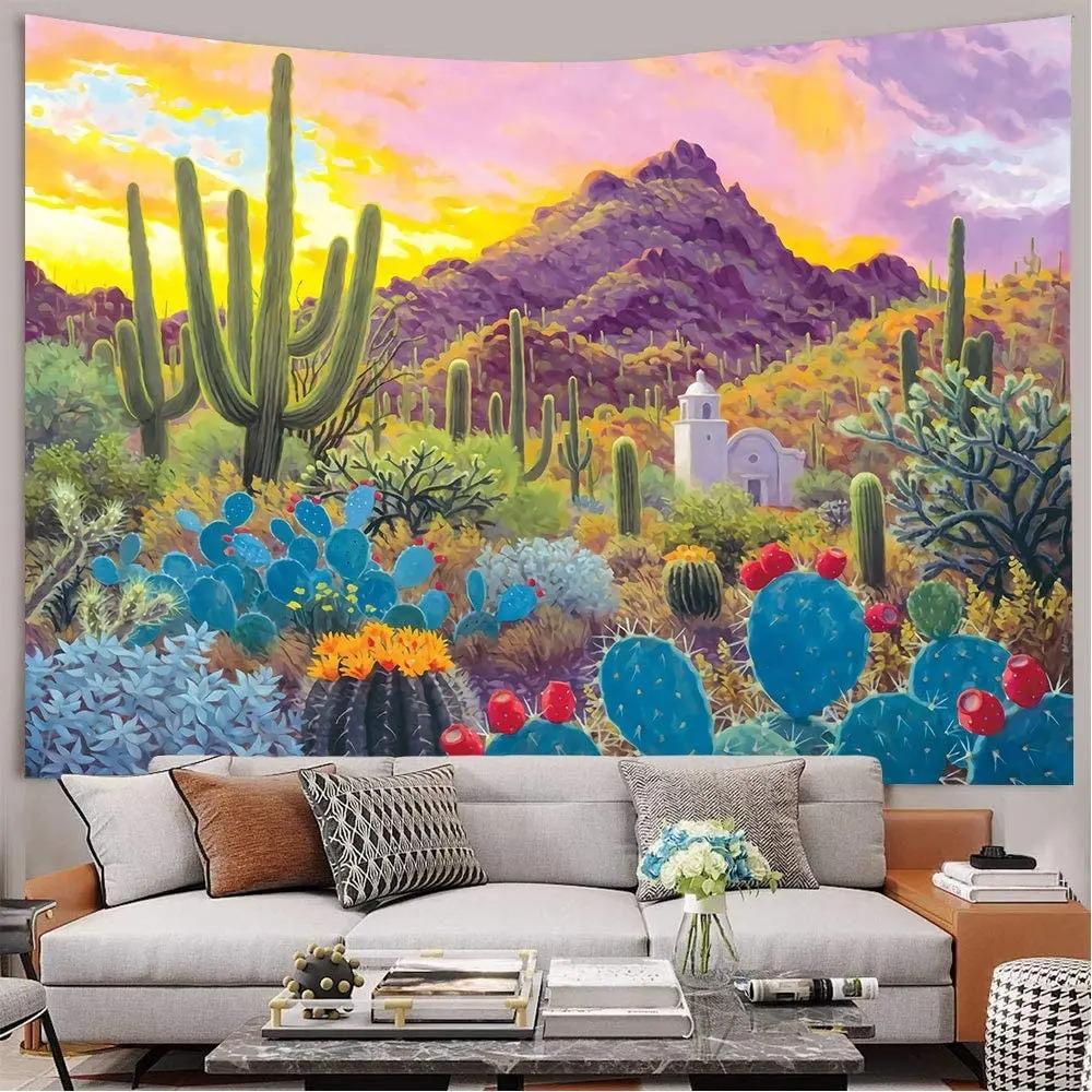 Desert Cactus Tapestry Bedroom Living Room Tapestry Home Wall Decoration Tapestry