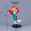 Anime Disney Little Mermaid Ariel Figure Toys Ariel The Princess Charm Collection Desktop Decoration Collection Birthday Gift