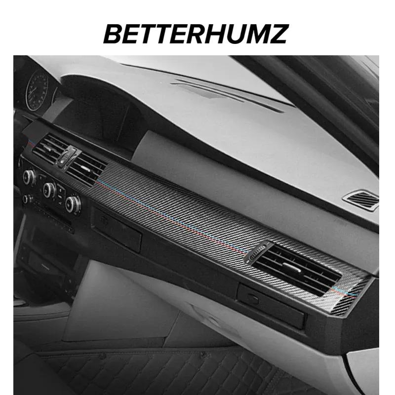 Para BMW Serie 5 E60 2004-2010 Hecho de Alcantara Panel del Tablero Embellecedor de Instrumentos Pegatina de Rendimiento Accesorios Interiores del Coche