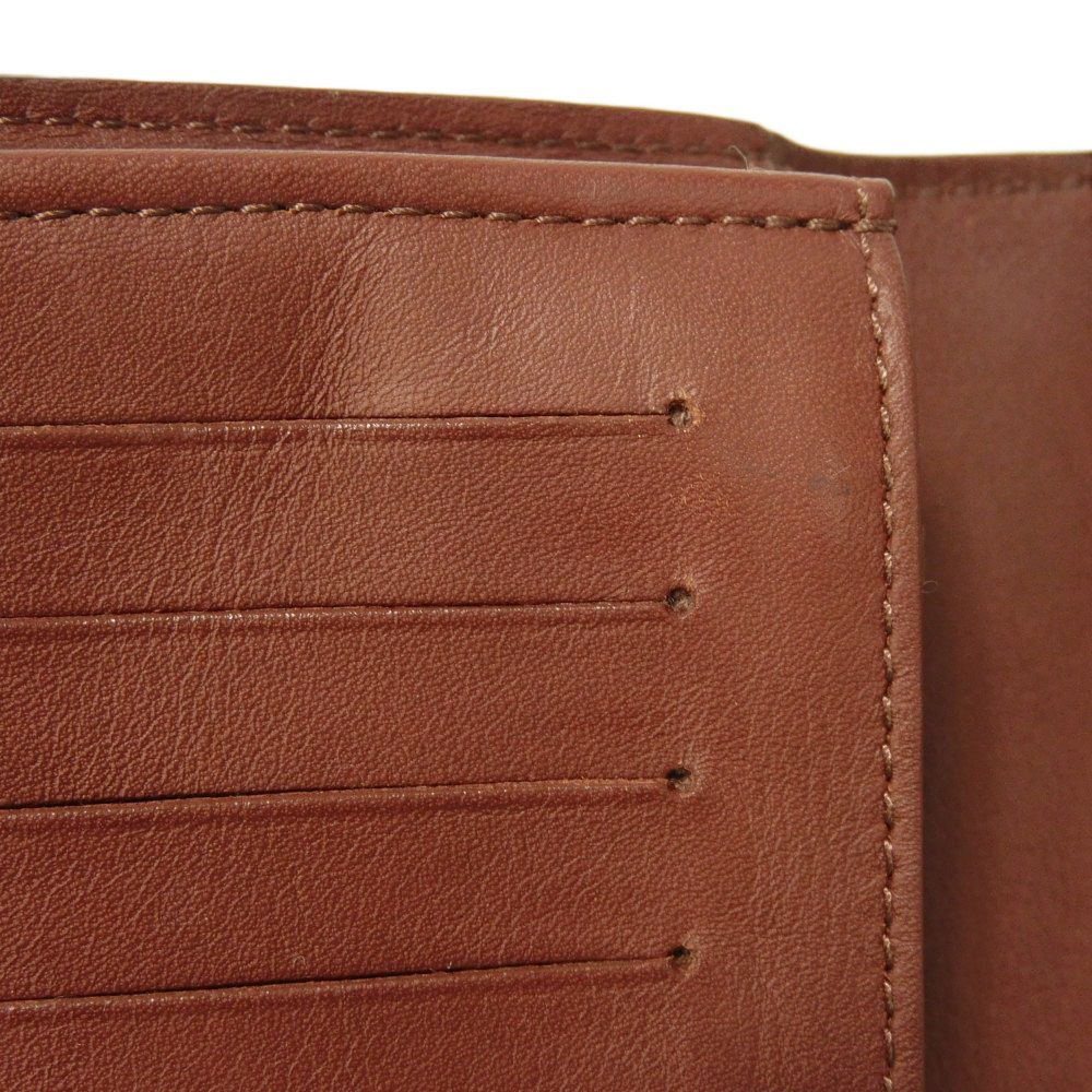 Used 12564 Portefeiulle Braza M61195 7940 New V Mark V Logo Bifold Brown Cuir Ombre Acajou Men's from Japan AUTHENTIC