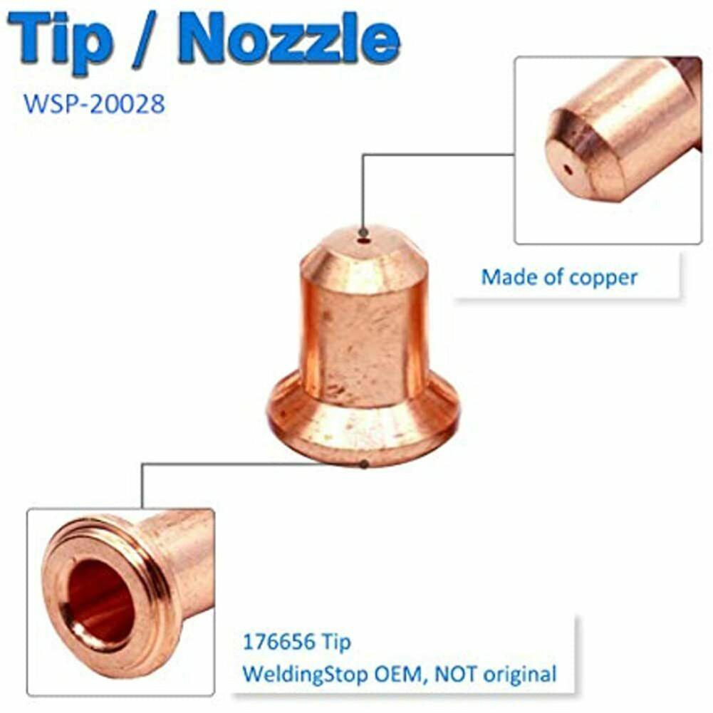 176655 Elektroden WSP-20028 Plasmaspitzen 176656 Spitzen