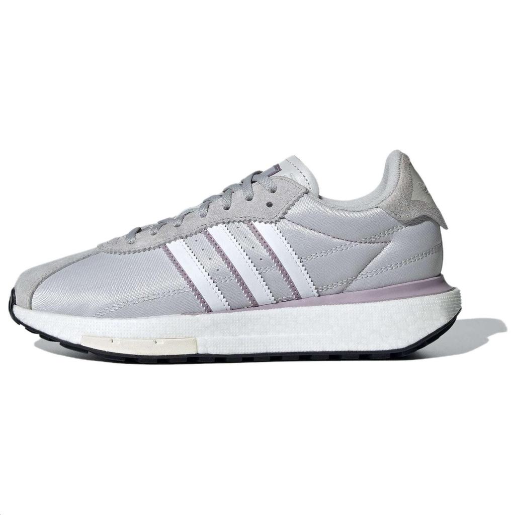 Adidas Originals Country Boost Wildleder Bequem Vielseitig Rutschfest Low-Top Freizeitschuhe Damen Sneaker Grau IF1132