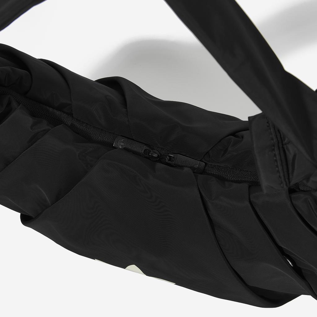 Adidas Originals Trefoil 8L Minimalist Casual Versatile Recycled Polyester Cloud Shoulder Bag Women Shoulder Bag Black KA9271