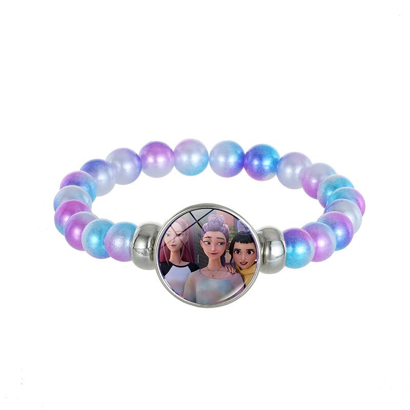 1Pc Demon Hunters K-Pop Lumi Zoe Mira Saja Boy Color Bead Bracelet