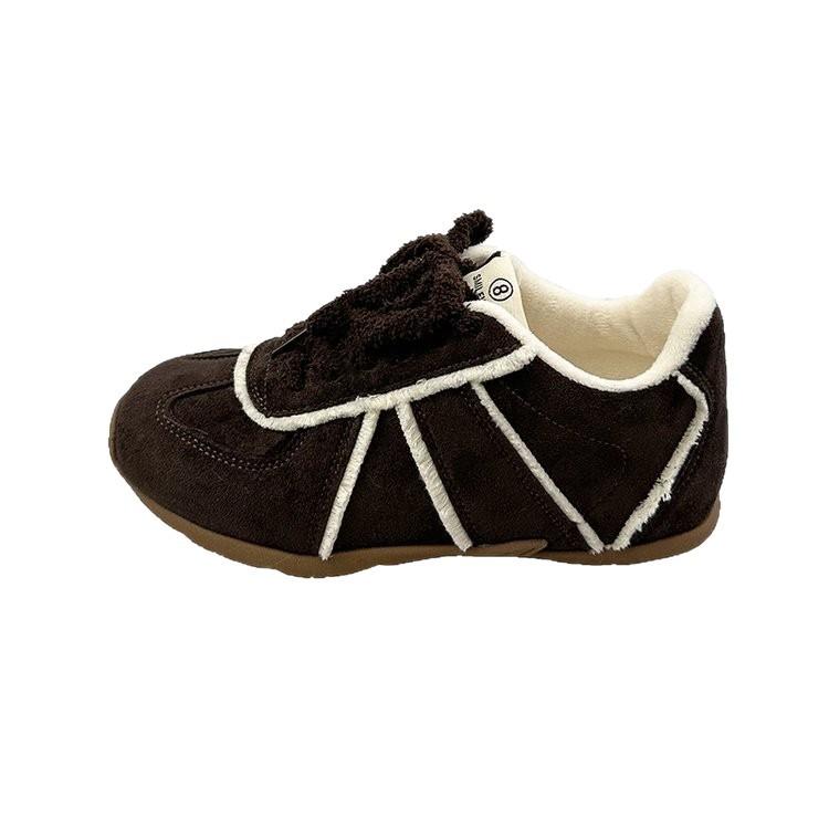 Retro Casual Fluffy Shoes Plush German Training Shoes Women's 2025 Autumn and Winter New Merad Forrest Shoes Thermal Cotton Shoes