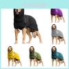 Kuscheliger Fleece Hunde-Bademantel mit Kapuze für Golden Retriever und Katzen
