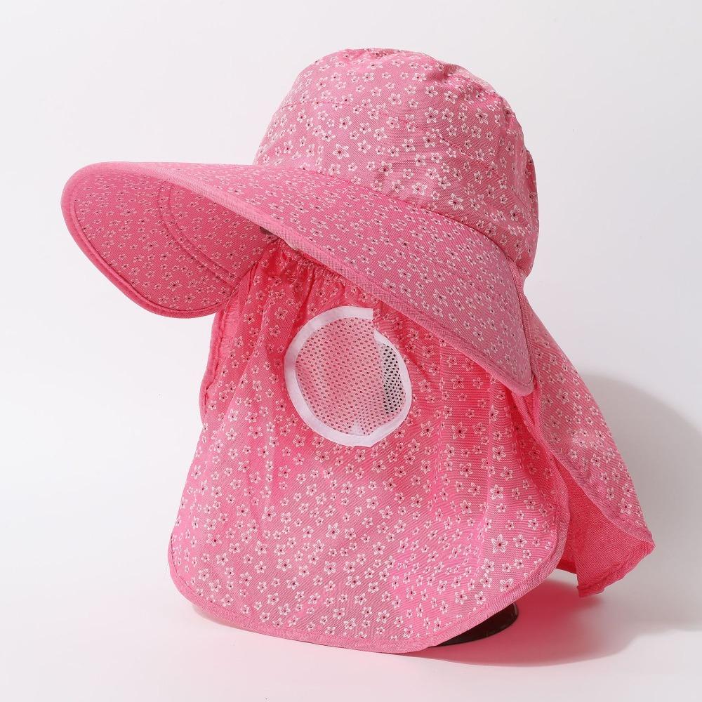 Wide Rim Beach Cap Breathable Ponytail Hat New Fishing Cap  Women