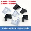4-30 Bucăți Manșon Triunghiular 25 30 40 50L Manșon Moale din Cauciuc PVC Dop Picior Masă Pad Picior Pat de Fier Manșon Colț Fier de Fier Tip L